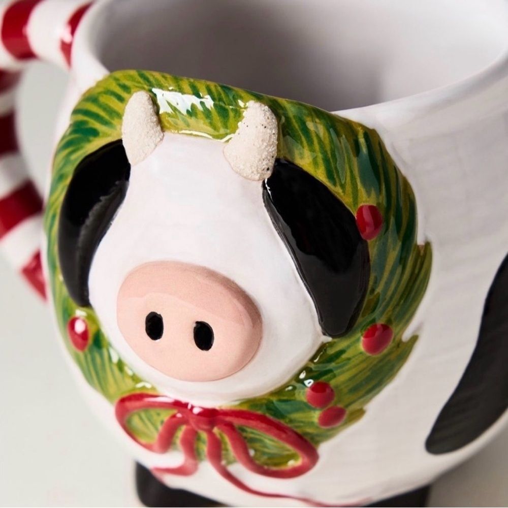 Anthropologie NWT Festive Animal Stoneware Mug - Picture 2 of 3